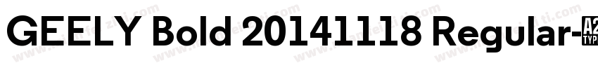 GEELY Bold 20141118 Regular字体转换